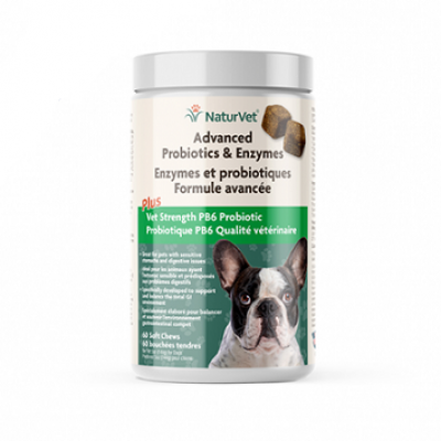 Naturvet Enzyme & Probiotique 60 gateries